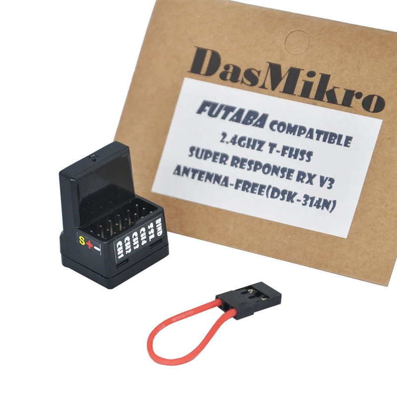 RC T-FHSS V3 4CH ตัวรับสัญญาณ SUPER RESPONSE ANTENNA-ฟรีสําหรับ FUTABA 10PX 7PX 4PX 4PM 4PV 3PV 4PLS