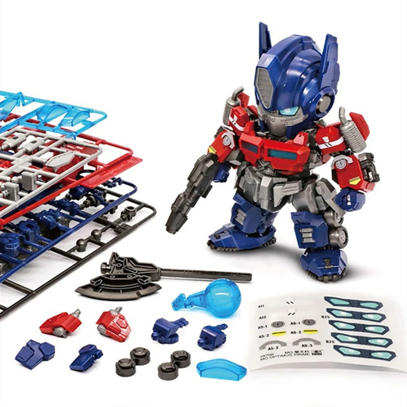 Original Optimus Prime Transformation SD รุ่น Q หุ่นยนต์ของเล่น Commander ประกอบ Action Figure อะนิเมะรุ่น DIY ของเล่นสําหรับของขวัญเด็ก