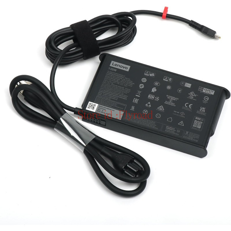 Lenovo 135W อะแดปเตอร์ USB-C สําหรับ ThinkPad P16 Series-P16s G1 ThinkPad T16 T14 แล็ปท็อปชาร์จ