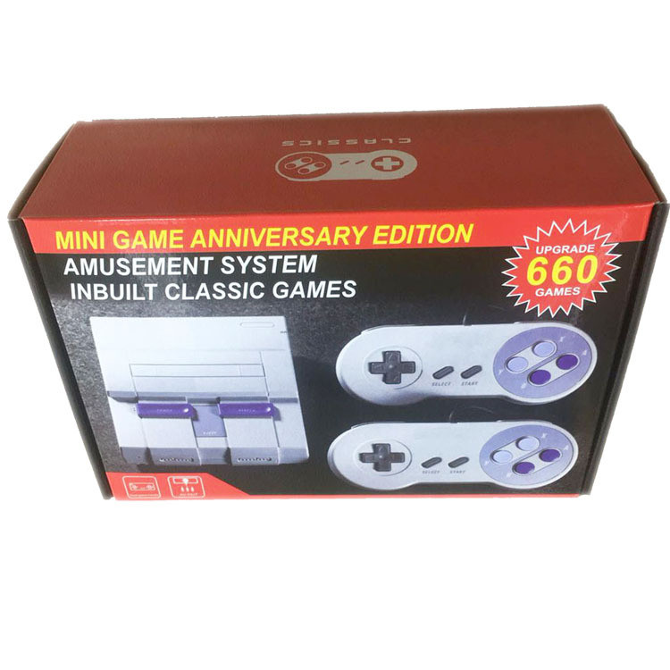 SUPER NES SFC660 เกมคอนโซล 16-Bit SNES MINI เกมคอนโซลทีวี MINI NES คอนโซล
