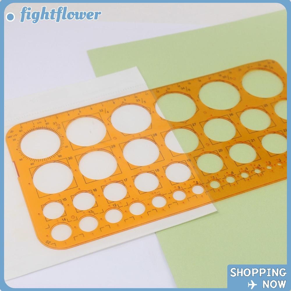 FIGHT Draw A Circle Template Ruler ไม้บรรทัดแม่แบบไม้บรรทัดพิเศษสําหรับการวาดภาพวงกลมวาดไม้บรรทัดแม่