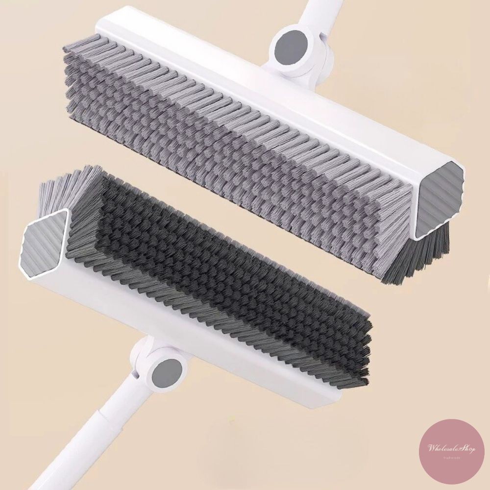 แปรงขัดพื้น แปรงขัดร่อง ขนแปรงรูปตัว V หัวแปรงหมุน 180 องศา ขัดได้ทุกซอกทุกมุม ด้ามยาวแข็งแรง - รูปที่ 3