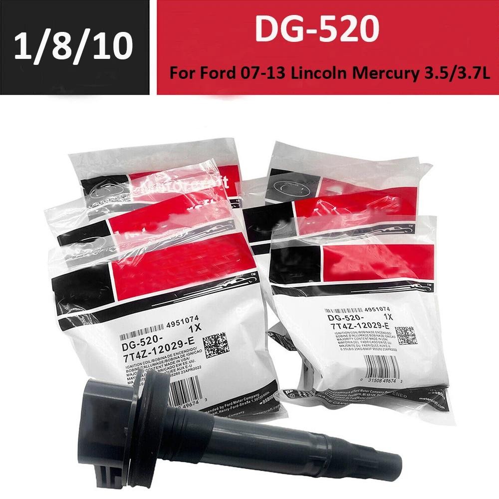 คุณภาพสูง DG520 คอยล์จุดระเบิด DG-520 7T4Z-12029-E 7T4Z12029E สําหรับ 2007-2013 Lincoln Mercury 3.5/
