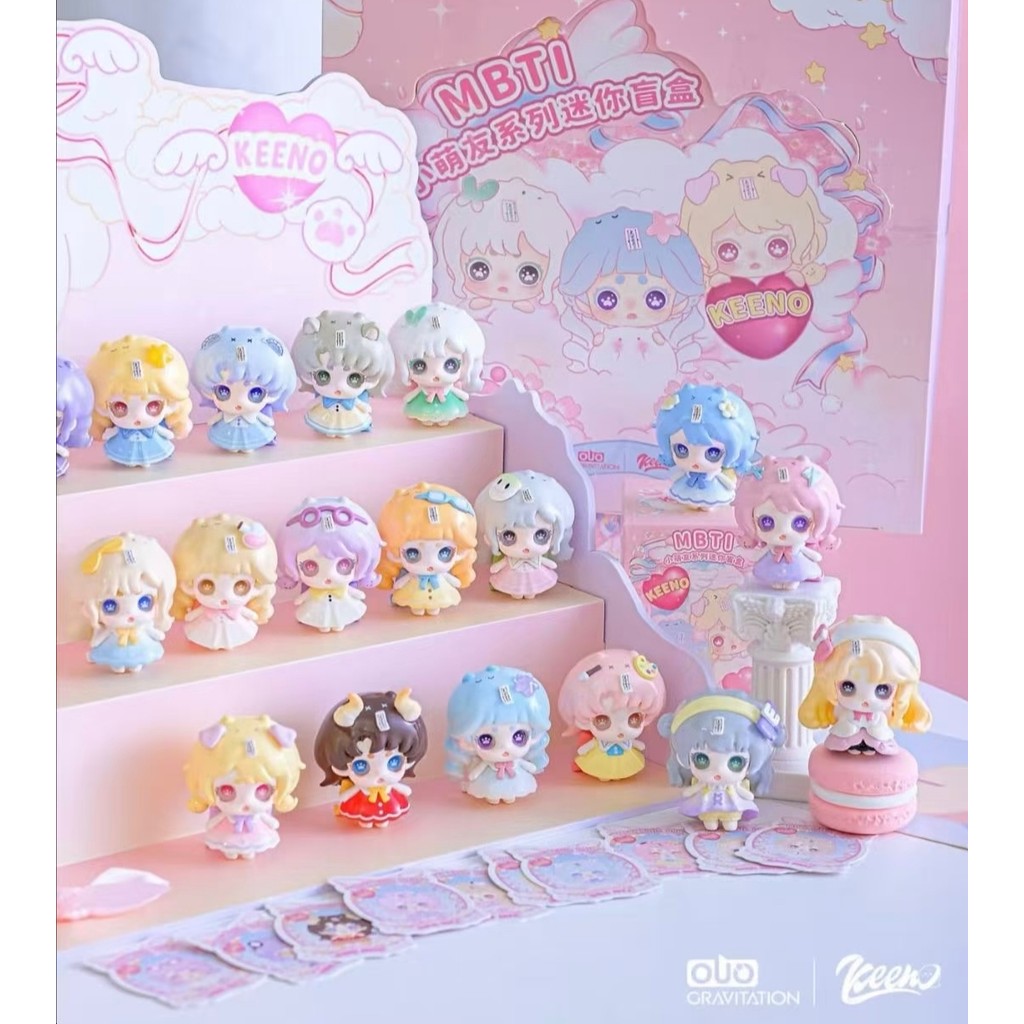 Keeno MBTI Cute Friend Mini Beans Pvc with Number16 ชิ้น