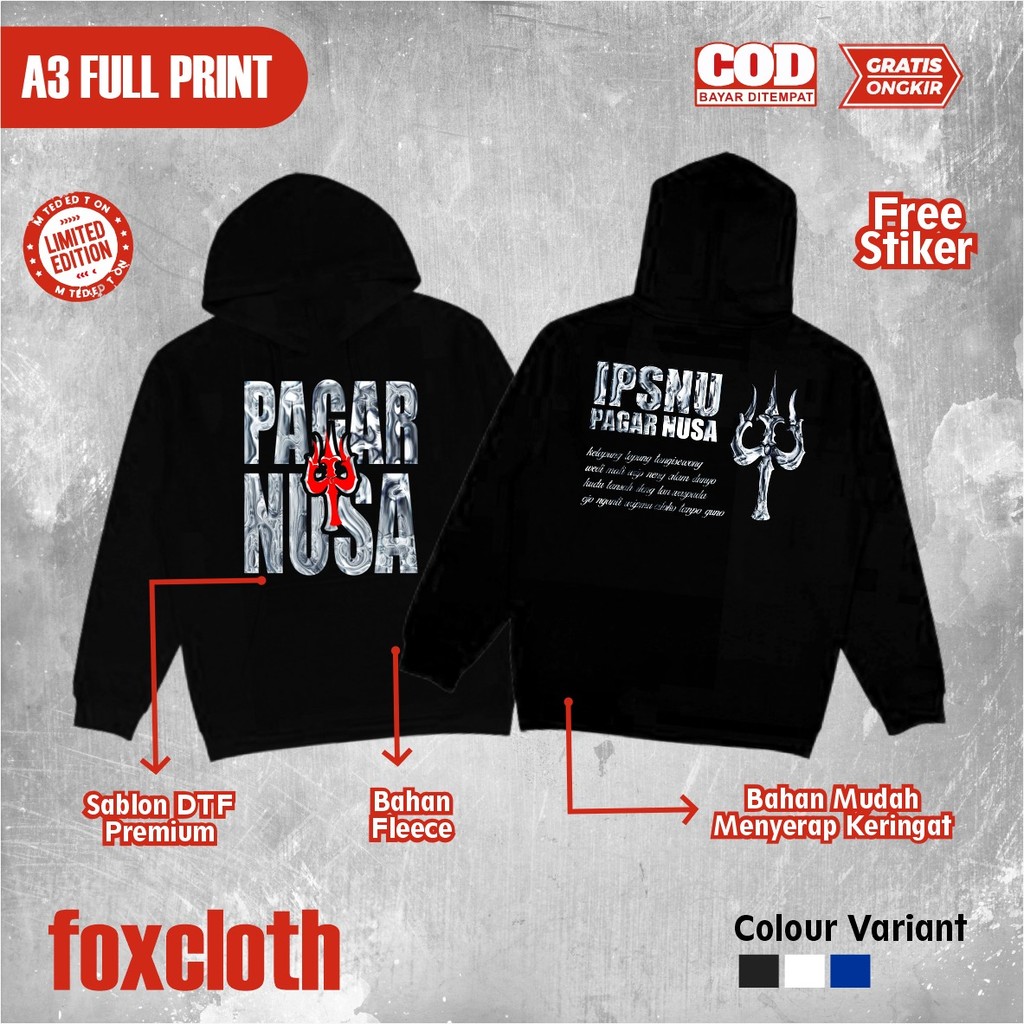 PAGAR NUSA IPSNU PAGAR NUSA HOODIE LATEST PAGAR NUSA JACKET - TRESULA DESIGN JACKET - SIMPLE PAGAR N