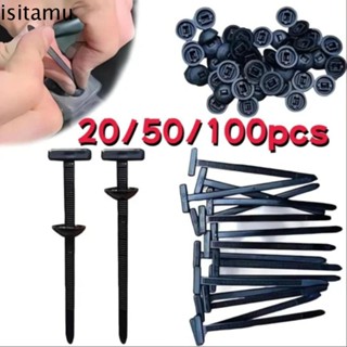 ISITAFT 20/50/100 ชิ้นไนลอน Universal Cable Tie Buckle, สวมใ…