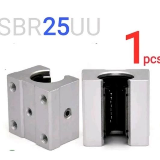 MESIN SBR 25UU SBR25UU 25MM SHAFT LINEAR BALL BEARING RAIL CNC ETC MACHINE