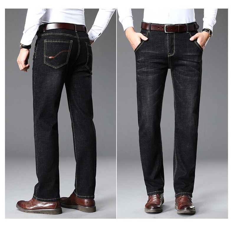 Freedom Boy กางเกงยีนส์ผู้ชาย 28-34 สีดำ สีน้ำเงิน
