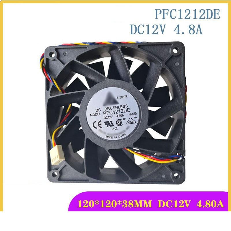 PFC1212DE 12038 12CM cm 12V 4.8A รุนแรงแชสซีตู้ควบคุมพัดลมระบายความร้อน
