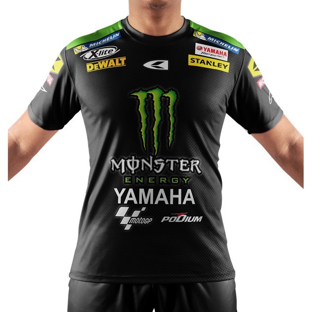 NEW เสื้อดีไซน์อินเทรนด์-Unisex,YAMAHA เสื้อยืด Moto GP Racing Sports TECH 3. ฤดูร้อนแห้งเร็วผู้ชายร