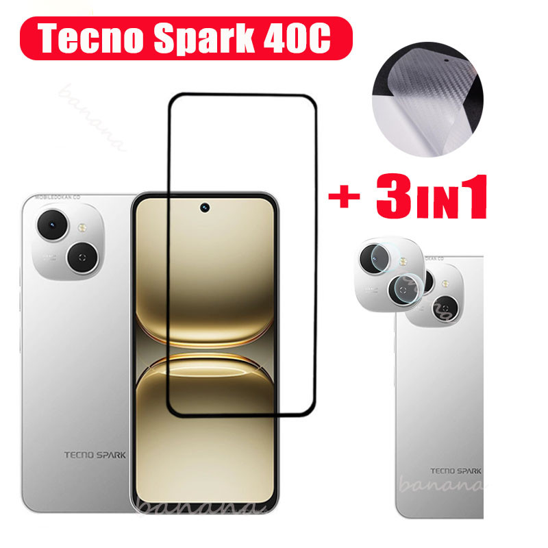 Tecno Spark 40Cกระจกนิรภัยป้องกันหน้าจอTecno Spark 40 Saprk 30 Spark 30C Spark Go 2 Go 2025 2024 ฟิล