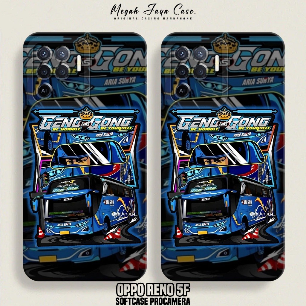 เคส HP OPPO RENO 5F - OPPO RENO 5F Softcase BUS TELOLET Motif - OPPO RENO 5F Silicone Phone Case - เ