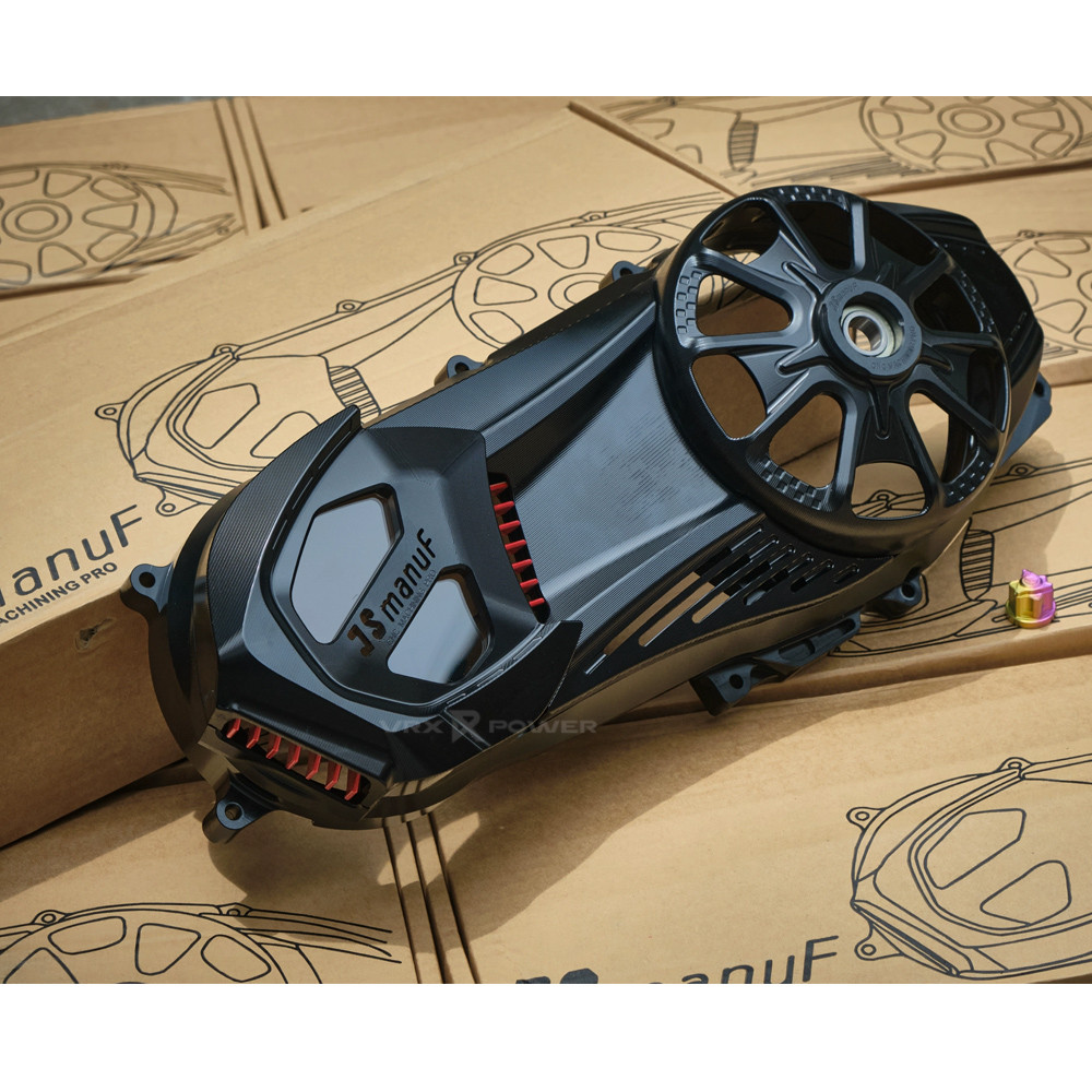 JS Manuf CVT CNC ฝาครอบข้อเหวี่ยงสําหรับ Vespa Sprint Primavera 150 iget 2019-2025