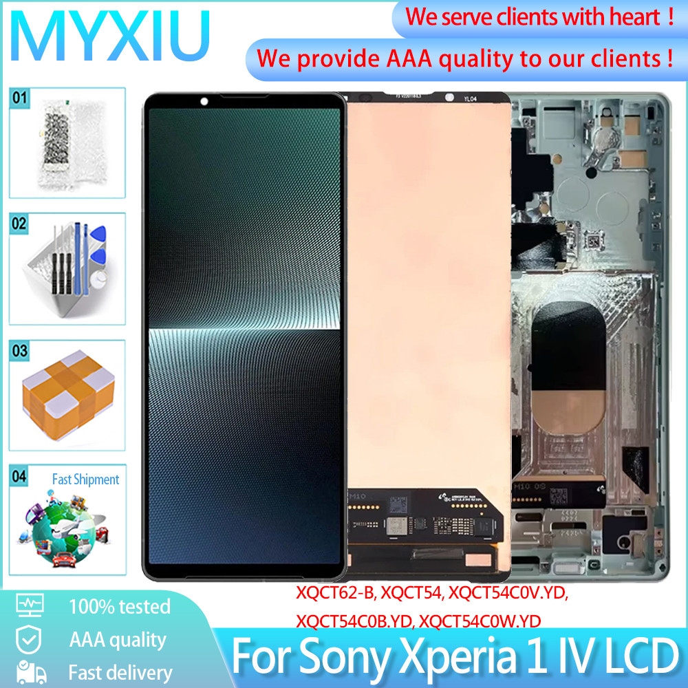 6.5 Original สําหรับ Sony Xperia 1 IV จอแสดงผล LCD หน้าจอสัมผัส X1iv XQCT62-B XQCT54 XQ-CT72 XQ-CT54
