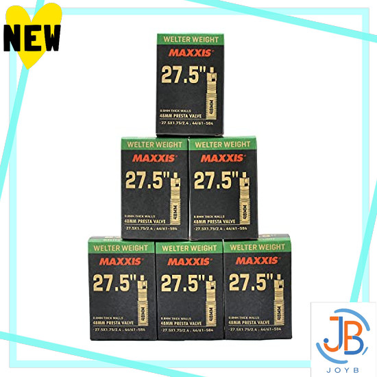 Direct From Japan Maxxis Welter Weight 27.5 x 1.75-2.4 48mm Presta FV Bike Inner Tube, 6 Packs, STB2