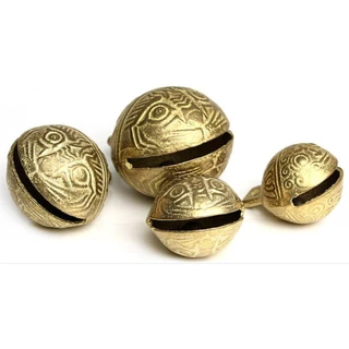 Elo11 กระดิ่งปลอกคอสุนัข, กระดิ่งทองแดง 11mm14mm16mm18mm20mm กระดิ่งทองเหลือง, Vintage Mini Craft Bells