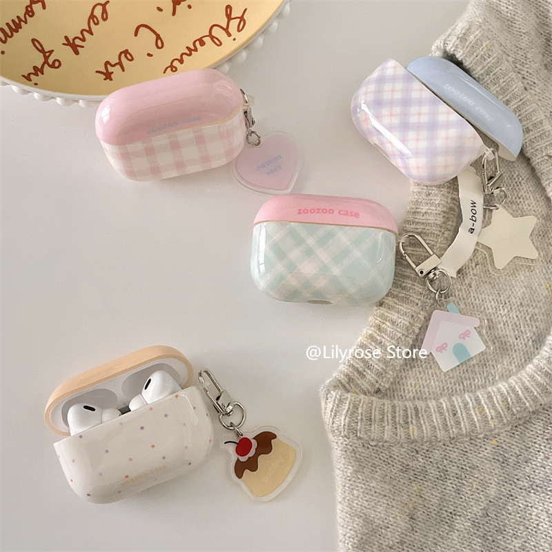 ใหม่ AirPods 3 กรณีพร้อมสายคล้อง Lanyard สําหรับ AirPods 1 2 3 Pro Pro2 Apple ไร้สายบลูทูธชุดหูฟัง Protector Love Heart TPU IMD สีชมพูสีฟ้าสีเหลือง Y2K