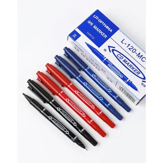 ปากกา Marker เขียน CD 2 in 1 (หัวเข็ม/หัวเมจิก) มี 3 สี เลือกสีได้ เขียนลื่น ติดทน by กำตังค์