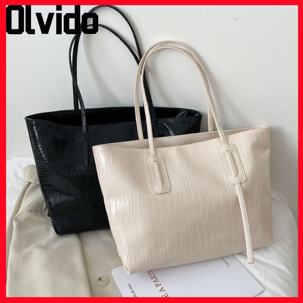 Olvido Tote Bag, Large Capacity Design PU Canvas Bag, Firming Handbag Shop