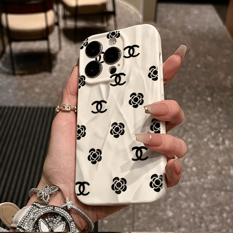 เคสไอโฟน16 15 14 13 12 11 Pro Max Case หรูหรา ซิลิโคน Flowers pattern Soft Compatible เคส iPhone 16PM,16Plus,X/XS, XR,7+,8Plus