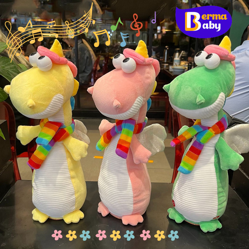 Berma Baby ของเล่นตุ๊กตา ของเล่นเด็ก ร้องเพลงได้ อัดเสียงได้ [ชาร์จ USB] ยูนิคอร์นเต้นรำ