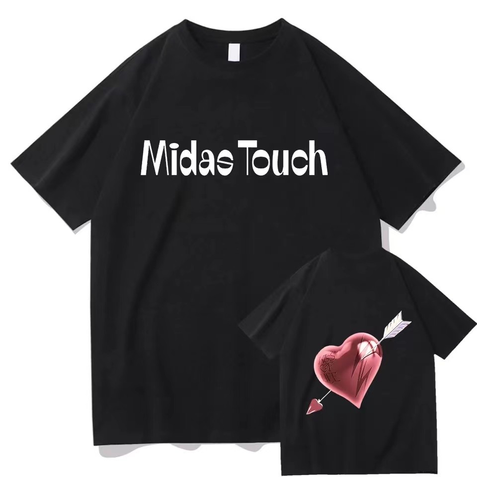 NEW KISS OF LIFE midas touch 2024 เสื้อยืดแขนสั้นผู้หญิง IDOL เสื้อยืดแขนสั้น S-5XL