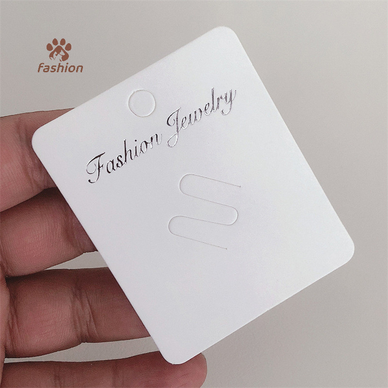 [แฟชั่น] 50ชิ้นแฟชั่นเข็มกลัดการ์ดแสดงที่มีคุณภาพสูง หมุด ว่างเปล่าแท็กกระดาษเครื่องประดับบัตรบรรจุภัณฑ์ขายแขวนป้ายราคาบัตร {ไทย}