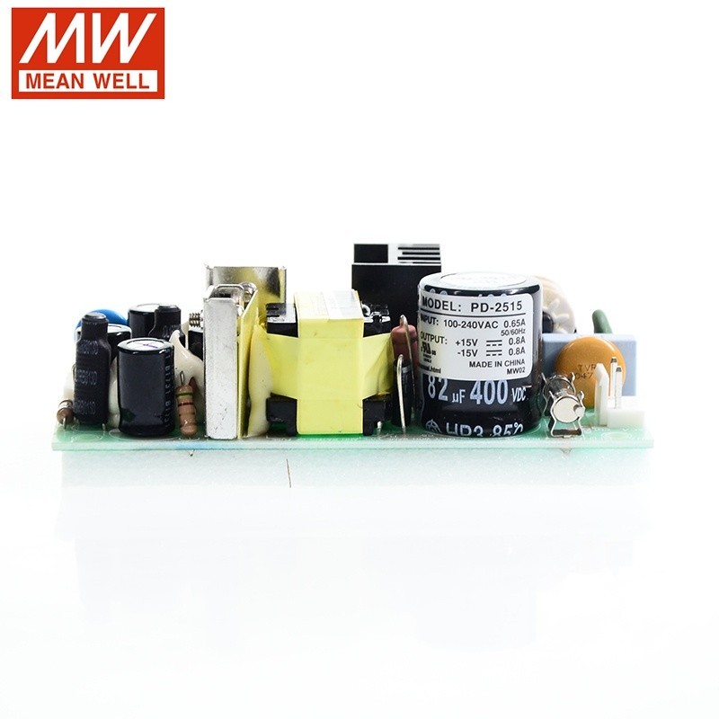 ✰MEAN WELL PD-2515 24W 15V -15V Dual Output Switching Power Supply 110V/220V AC to 15V -15V DC 0.8A