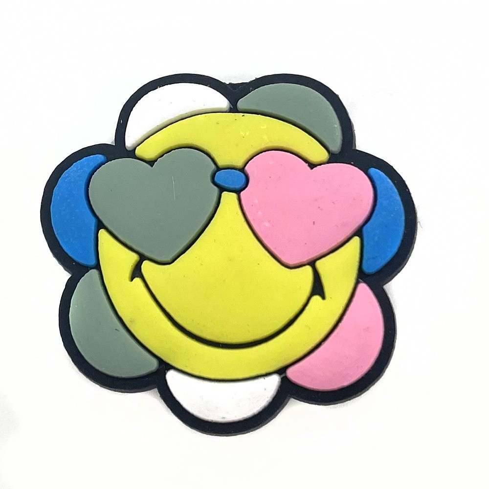 ลวดลายดอกไม้รูปแบบรองเท้าจี้ Pvc Hole Hole Decoration อุปกรณ์เสริมรองเท้าอุปกรณ์เสริมรองเท้า