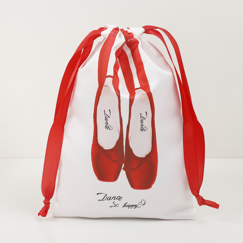 SWEAR รองเท้าเต้นรํากระเป๋าเก็บถุงเก็บฝุ่นซาตินมัดปากกระเป๋าบัลเล่ต์ Pointe รองเท้า Drawstring Bag / 18*28cm - รูปที่ 6