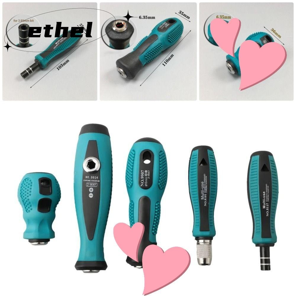 Ethel1 1 ชิ้นไขควง,อะแดปเตอร์สําหรับไขควงบิต 5 มิลลิเมตรรอบสกรูไดร์เวอร์ Bits ผู้ถือ, Magnetlc Rod อเนกประสงค์ 6.35 มิลลิเมตร 4 มิลลิเมตร Hex ซ็อกเก็ตประแจเครื่องมือ