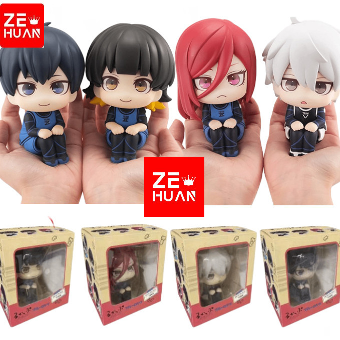 10ซม.สีฟ้าล็อคอะนิเมะรูปดูisagi Yoichi/Nagi SeishiroรูปการกระทําBchira Meguruหุ่นคอลเลกชันตุ๊กตาของเล่น