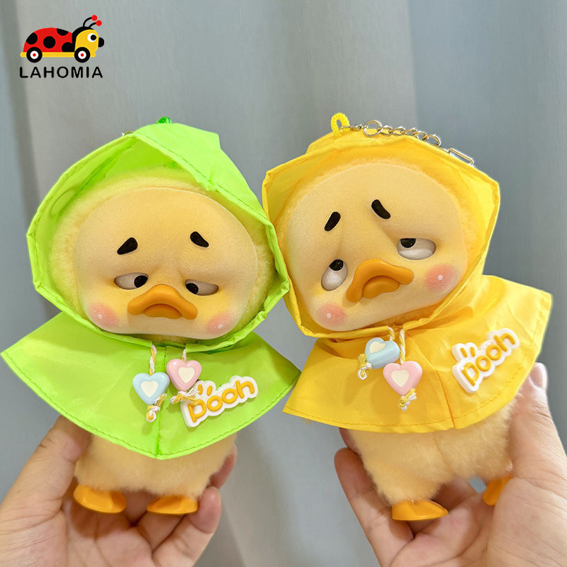 Lahomia Annoying Duck ชุดเป็ด upsetduck เสื้อผ้าตุ๊กตาเป็ดน้อยสีเหลืองเสื้อผ้าเสื้อกันฝนน้อยน่ารัก