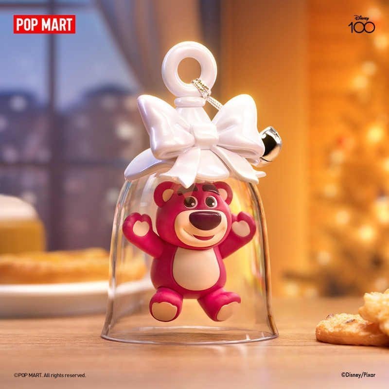P POPMART POPMART Disney Anniversary Bell Series Mystery Box เล่นอินเทรนด์รูปน่ารักเดสก์ท็อปคริสต์มาส