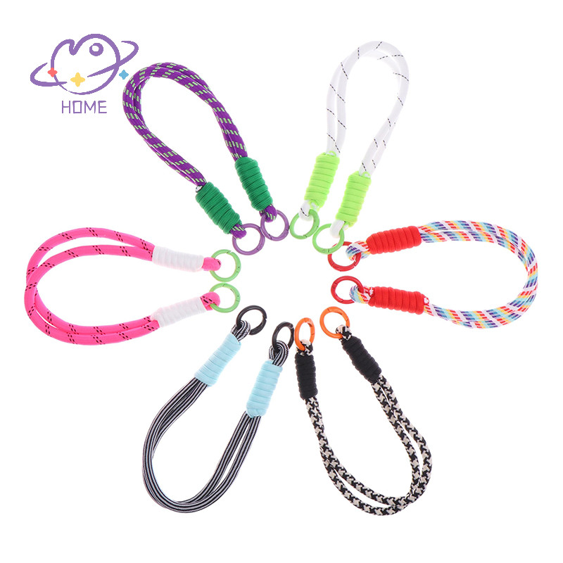 [mayhome] เคสโทรศัพท์แบบถักเชือกเส้นเล็กพวงกุญแจสายรัดเชือกขวดน้ํา Anti-fall Lanyard Anti-lost พวงกุญแจกระเป๋าเป้สะพายหลัง Charm Decor Lanyard {TH}