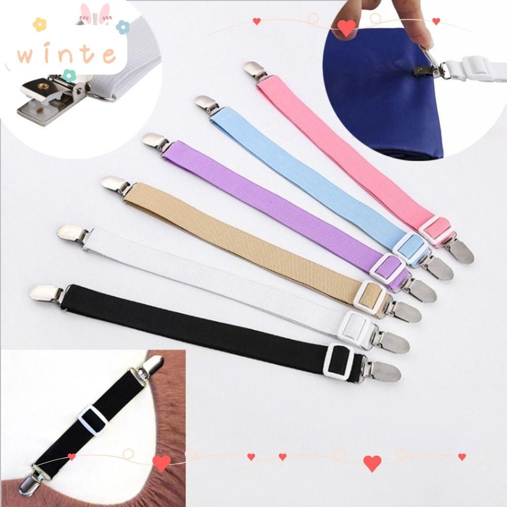 Winte คลิปยึดผ้าปูที่นอน,คลิป Duckbill คลิปยึดมุมยืดหยุ่น,จัดระเบียบ Gadgets ลื่นปรับแผ่นเตียง Grippers ที่นอน