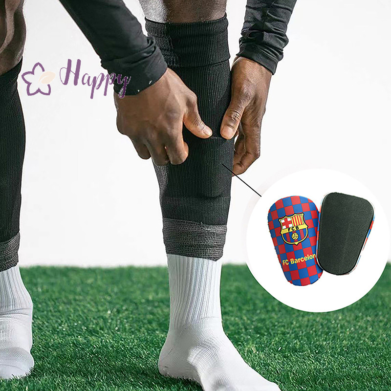 <Happybay> 1 คู่มินิฟุตบอลสนับแข้งสวมใส่ Shock Absorbing ขา Protector น้ําหนักเบาแบบพกพาฟุตบอลการฝึกอบรม Shank Board ลดราคา