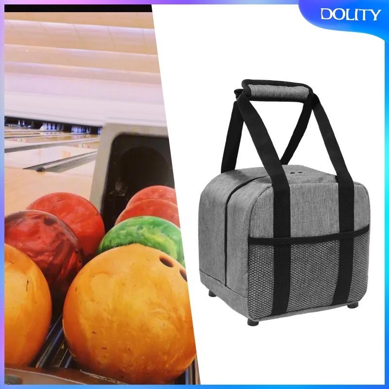 [dolity] กระเป๋าสําหรับพกพาง่ายกะทัดรัดผ้า อ็อกซ์ฟอร์ด โบว์ลิ่งกระเป๋าถือสําหรับกีฬากลางแจ้งการฝึกอบรมอุปกรณ์โบว์ลิ่ง