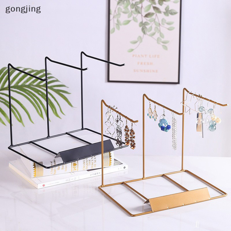 Gong สามขากรรไกร Desktop Storage Holder Lip และพวงกุญแจ Organizer จี้ Rack สําหรับ Shop Nail Art Display Rack เครื่องประดับแขวน th