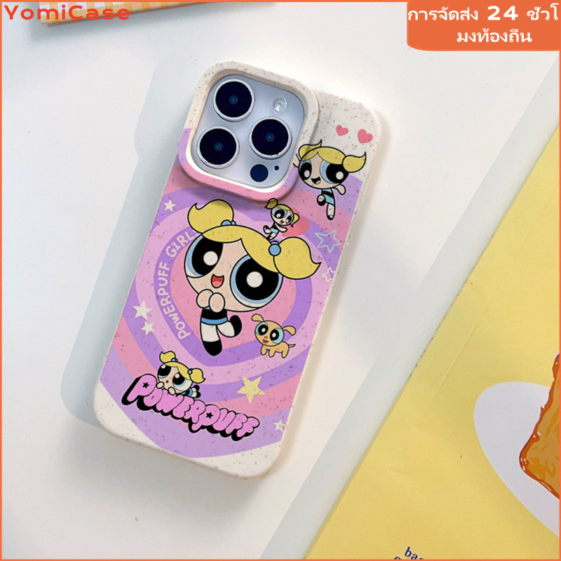 Powerpuff Girls กรณี เคสไอโฟน สําหรับ iPhone 11 15 14 13 12 XS XR 6 7 8 plus SE 15plus mini ซอฟท์เคส