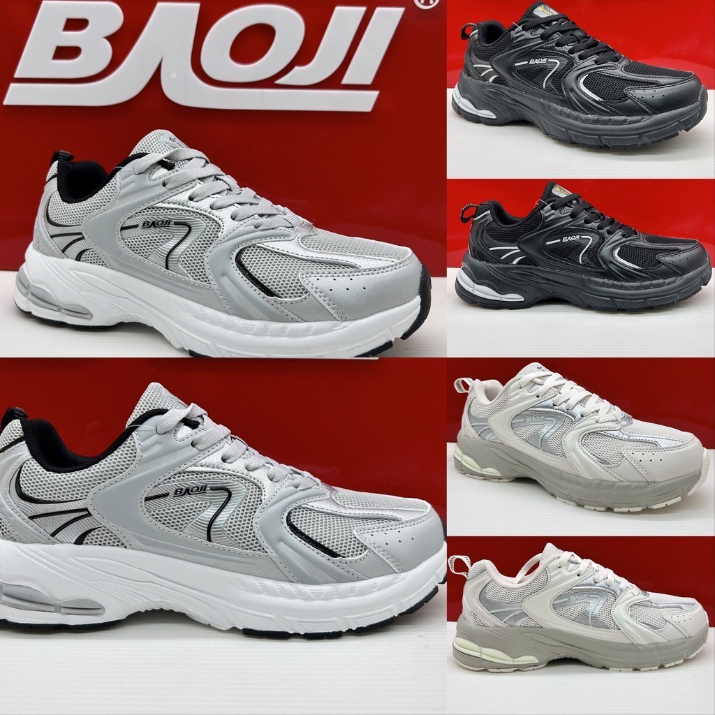 [รองเท้าวิ่ง]  BAOJI บาโอจิ รองเท้าผ้าใบผู้ชาย bjm817