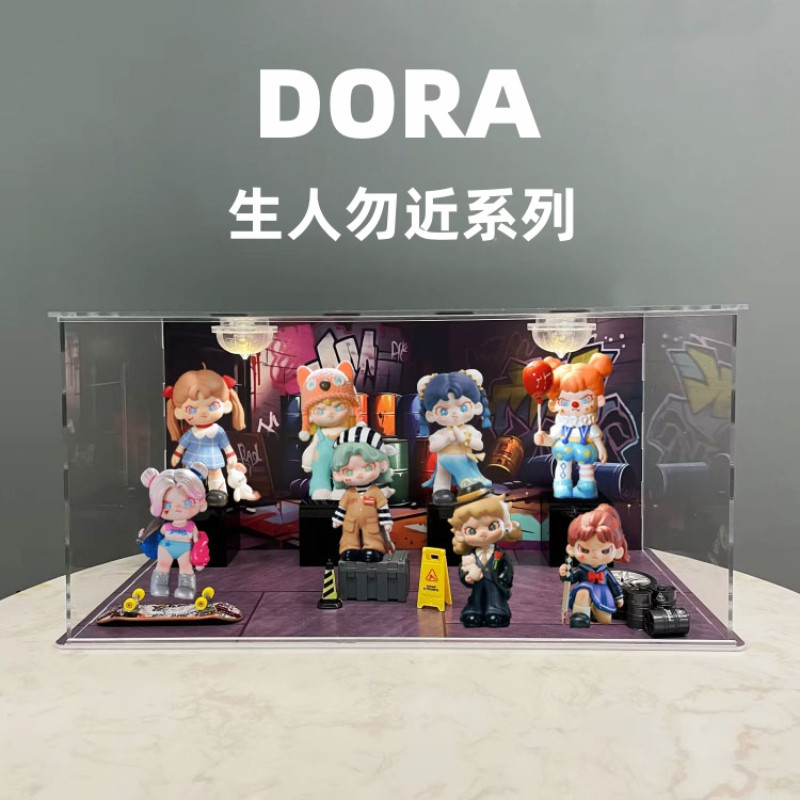 อาร์ตทอย กล่องใส่ art toy ชั้นวาง art toy Dora ปฏิเสธที่จะกำหนดคนรุ่นที่สองที่ไม่ควรเข้าใกล้ชุดกล่อง