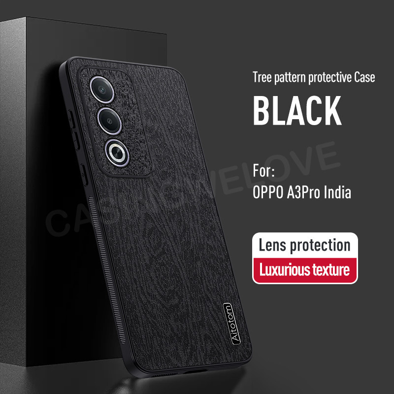 ปลอกสําหรับOppo A3 Pro A3x A3 Pro A5 A5i Pro 4G 5G 2025 Tree Grainปกหนังป้องกันAnti Fallและกันกระแทกเคสโทรศัพท์ ราคา ถูกที่สุด ดีลบีเคเค แกลเลอรีภาพที่ 2
