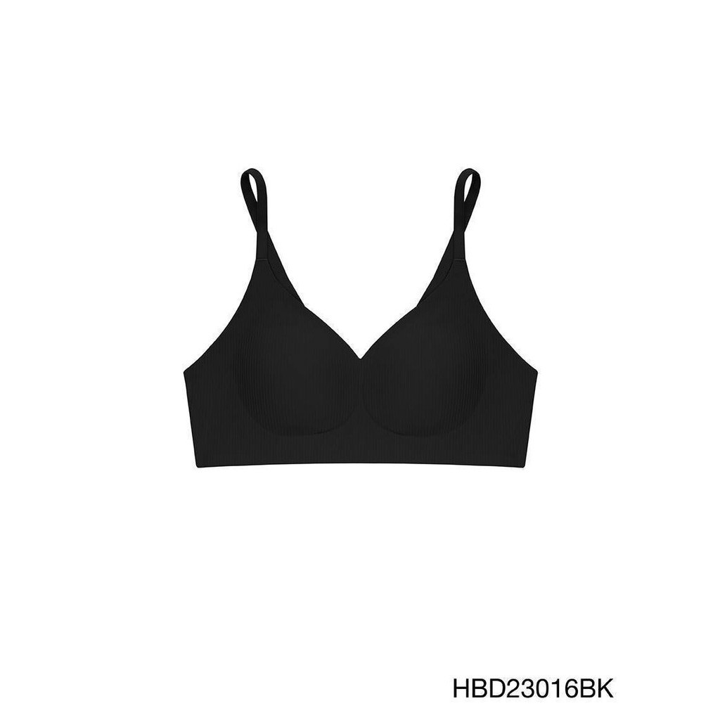 SABINA FOREVER YOUNG Habpy Perfect Bra Level 1 เสื้อชั้นในไม่มีโครง รหัส HBD23016BK สีดำ