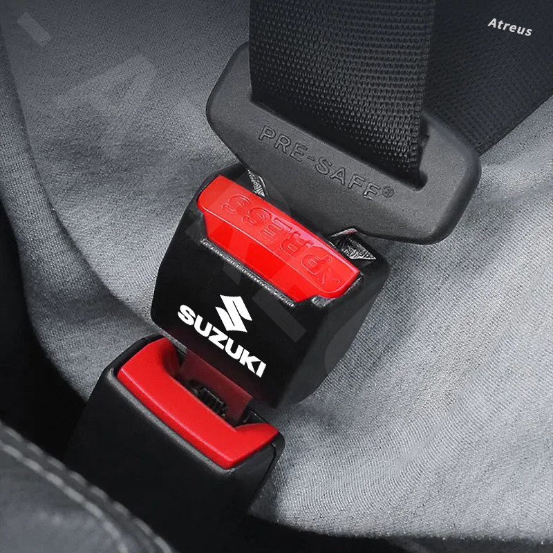 1/2 ชิ้น Suzuki คลิปหัวเข็มขัดนิรภัยรถยนต์ หัวต่อขยายเข็มขัดนิรภัยรถยนต์ ที่เสียบเบลท์หลอกใช้งานได้จริงเสียบต่อกันได้ สำหรับ Suzuki Jimny Swift Ertiga Celerio XI7 Ciaz - รูปที่ 2