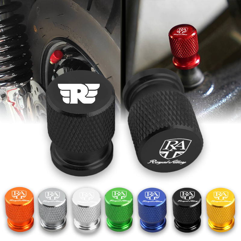 Royal Alloy Universal Scooter Motorcycle Aluminium Alloy Valve Cap Valve Cap Creative Modification Accessories