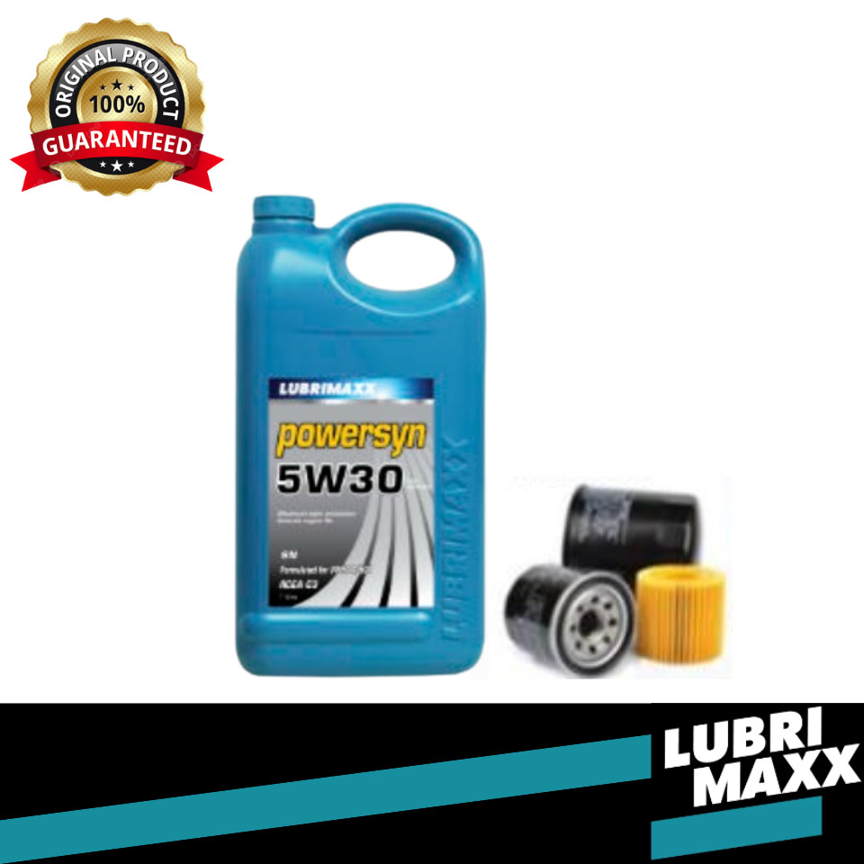 LUBRIMAXX FULLY ENGINE OIL SN/CP POWERSYN 5W30 (4 ลิตร)(ฟรีกรองน้ํามัน)