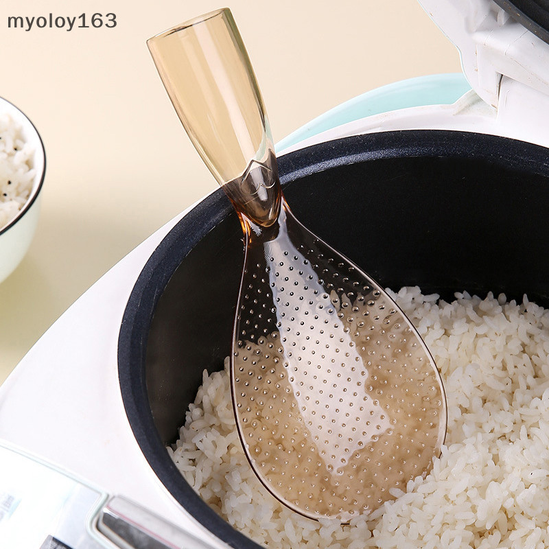 Myoloy 1 ชิ้นยืนช้อนข้าวไม่ติดวัสดุ PC ไฟฟ้าในครัวเรือนข้าวทําอาหารตักข้าวพลั่วครัวเครื่องมืออุปกรณ์เสริม TH