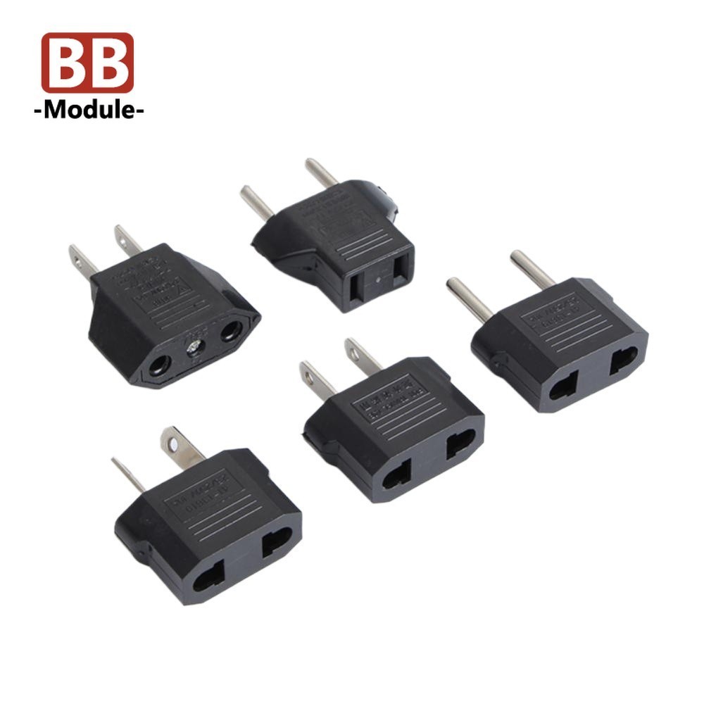 อะแดปเตอร์ปลั๊กไฟ US To EU Euro Euro Euro Euro Euro Europe Plug Power Plug Converter Travel Portable