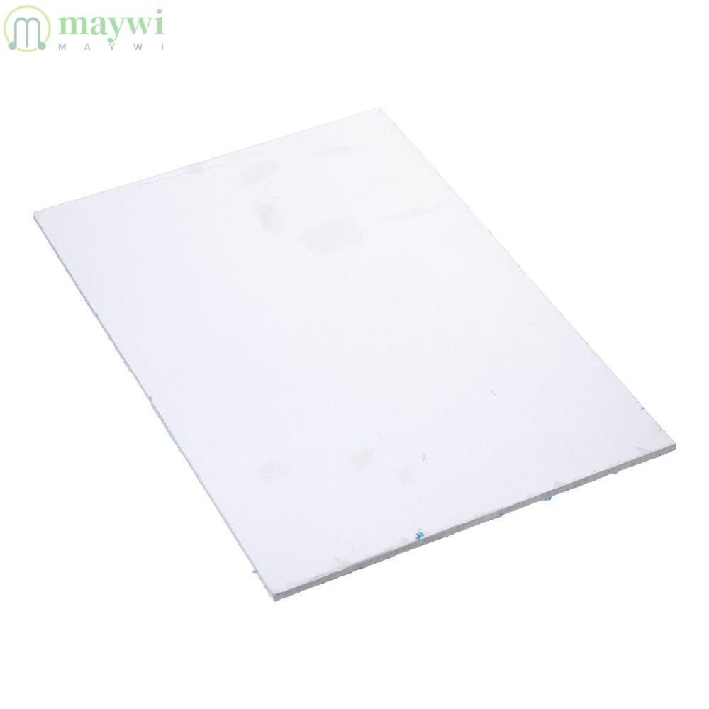 Maywi 1 PC 7075 แผ่นอลูมิเนียม, Silver Tone 300 x 200 มม.สี่เหลี่ยมผืนผ้าแผ่นอลูมิเนียม, DIY โลหะแบนสต็อกอุตสาหกรรมเชื่อม Crafting